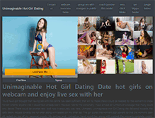 Tablet Screenshot of hotgirldating.com